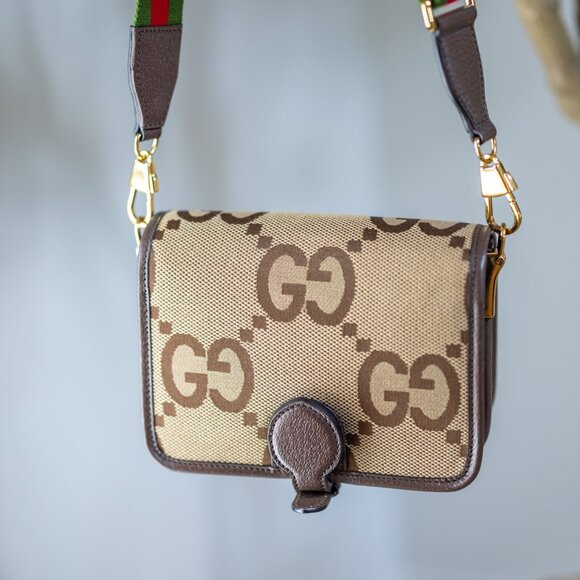 GUCCI Jumbo GG Canvas Shoulder Bag - Picture 14 of 14